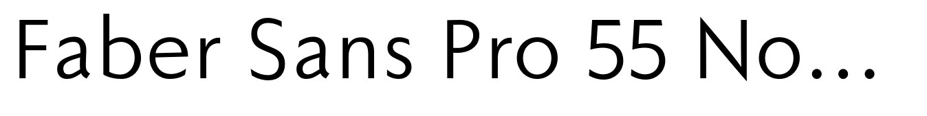 Faber Sans Pro 55 Normal